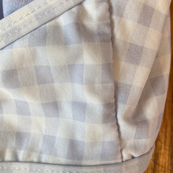 VYB Gingram Cutout Bralette Bikini Top Large - Picture 5 of 5